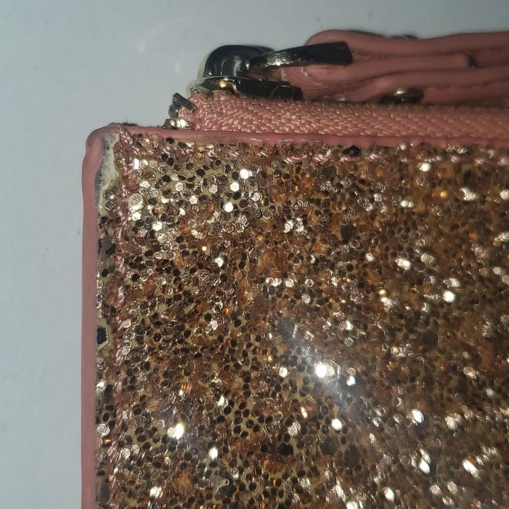 Kate Spade Rose Gold Glitter Clutch - Picture 2 of 14